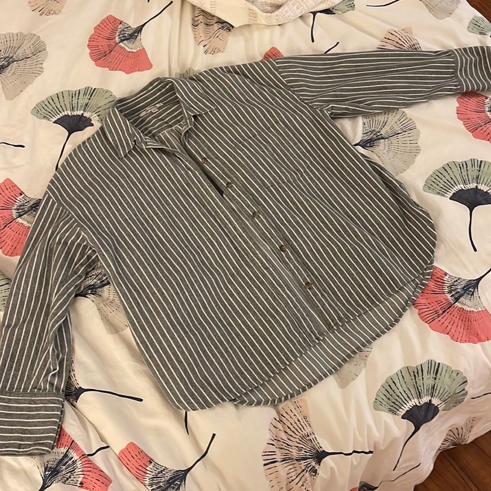 Madewell striped 100% cotton button down